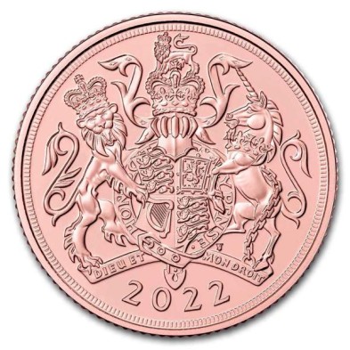 Moneda de Oro 1£ Libra-U.K.-Soberano-Elizabeth-2022