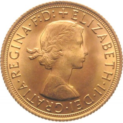 Moneda de Oro 1£ Libra-U.K.-Soberano-Elizabeth-Varios Años