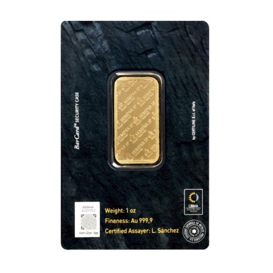 Lingote Oro 1 Onza Troy (31,10gr) Sempsa CertiEye®