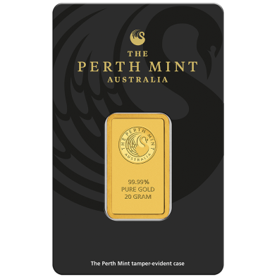 Lingote Oro 20 gramos Perth Mint