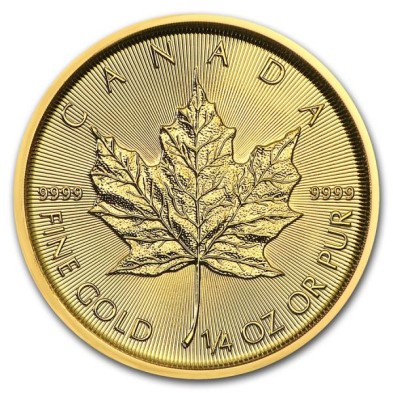 Moneda de Oro 10$ Dollar-Canadá-1/4 oz.-Maple Leaf-2022