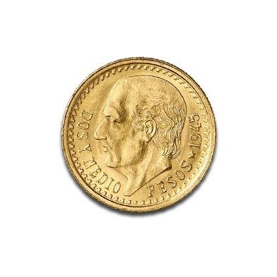 Moneda de Oro 2.5 Pesos-México-Hidalgo-Varios Años
