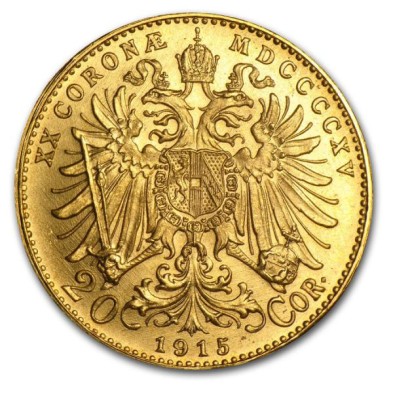 20 Coronas-Austria-Francisco José I-Varios Años