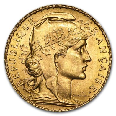 Moneda de Oro 20₣ Francos-Francia-Marianne-Varios Años