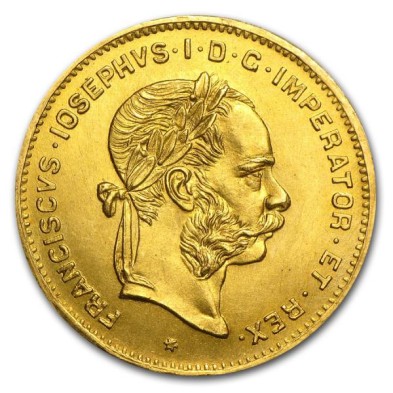 4 Florín/10 Francos-Austria-Francisco José I-Varios Años