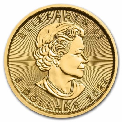5$ Dollar-Canadá-1/10 oz.-Maple Leaf-2022
