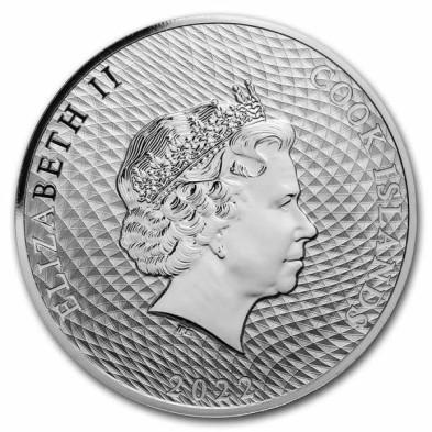 Moneda de Plata 1$ Dollar-Cook Islands-1 oz-Bounty-2022