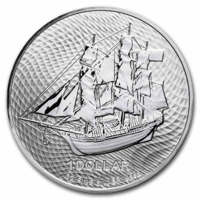 Moneda de Plata 1$ Dollar-Cook Islands-1 oz-Bounty-2022