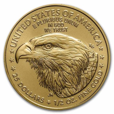 Moneda de Oro 25$ Dollar-USA-1/2 oz.-American Eagle-2023
