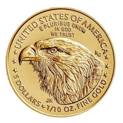 Moneda de Oro 5$ Dollar-USA-1/10 oz.-American Eagle-2023