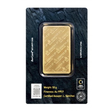 Lingote Oro 50 gramos Sempsa (Blíster) CertiEye®