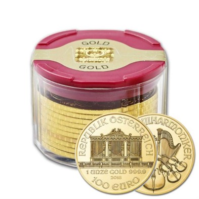 Tubos Vacios Oficiales monedas de  Oro