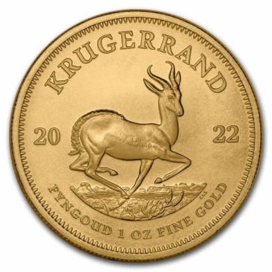 Moneda de Oro Krugerrand-1 oz.-Sudáfrica-2022
