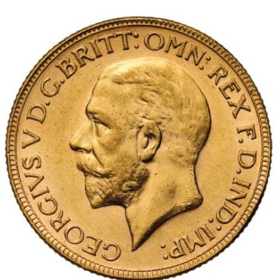 Moneda de Oro 1£ Libra-U.K.-Soberano-Georgious V-Varios Años