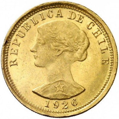Moneda de Oro 100 Pesos/10 Cóndores-Chile-Varios años