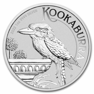 Moneda de Plata 1$ Dollar-Australia-1 oz.-Kookaburra-2022