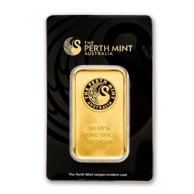 Lingote Oro 50 gramos Perth Mint