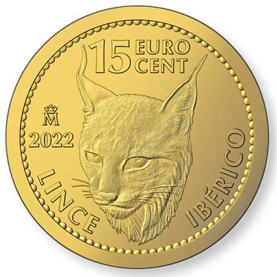 0,15€ Euros-España-1/10 oz.-Lince ibérico-2022-(En stock en tienda y para envío inmediato)