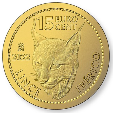 Moneda de Oro 0,15€ Euros España-1/10 oz.-Lince ibérico-2022