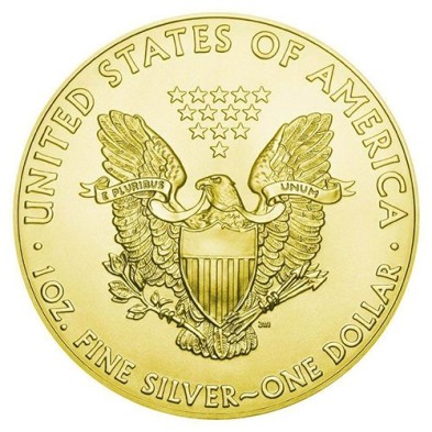 1$ Dollar-USA-1 oz.-American Eagle-2020-Air, Art Color Collection.