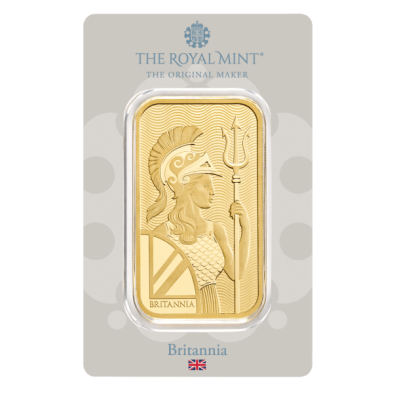 Lingote Oro 100 gramos Royal Mint-Britannia