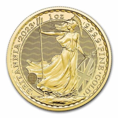 Moneda de Oro 100£ Libras-U.K.-1 oz.-Britannia-2023