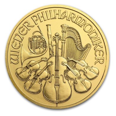 Moneda de Oro 50€ Euros-Austria-1/2 oz.-Filarmónica de Viena-2023