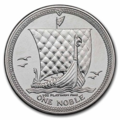 One Noble-Isle Of Man-1 oz- Platino-Varios Años