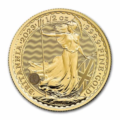 Moneda de Oro 50£ Libras-U.K.-1/2 oz.-Britannia-2023