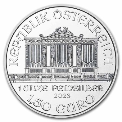 Moneda de Plata-1,50€ Euros-Austria-1 oz.-Filarmónica de Viena-2023