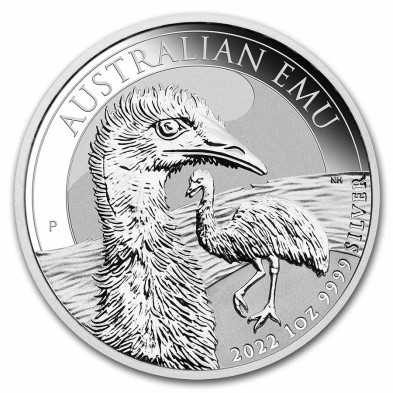 Moneda de Plata 1$ Dollar-Australia-1 Oz.-Emu-2022