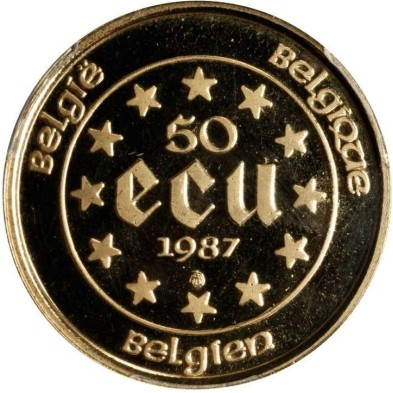 50 Ecus-Belgica-Carlos V-1987