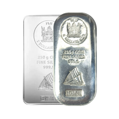 Moneda de Plata Coin Bar-250 gramos- Segunda mano