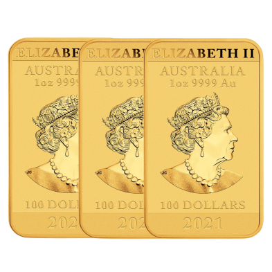 Moneda de Oro 100$ Dollar-Australia-1 oz.-Dragón-Varios Años.