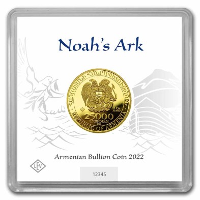 Moneda de Oro 25000֏ Armenia - 1/2 oz. Arca De Noé-2022