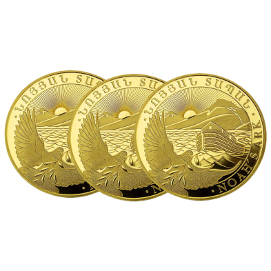 Moneda de Oro 50000֏ Armenia - 1 oz. -Arca De Noe-Varios Años