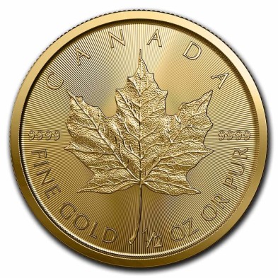 Moneda de Oro 20$ Dollar-Canadá-1/2 oz.-Maple Leaf-2023