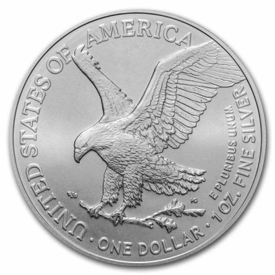Moneda de Plata 1$ Dollar-USA-1 oz.-American Eagle-2023 (Tipo 2, nuevo diseño)