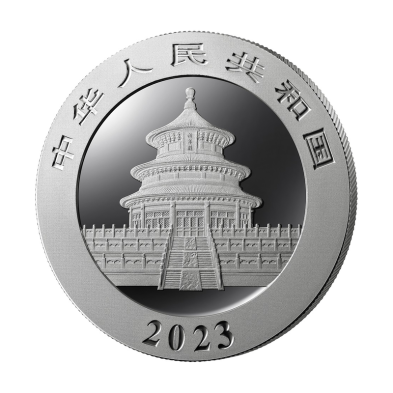 Moneda de Plata 10¥ Yuan-China-30 gramos-Panda-2023