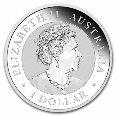 Moneda de Plata 1$ Dollar-Australia-1 Oz.-Kookaburra-2023