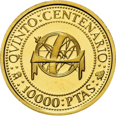 Monedas de Oro 10.000 Pesetas-España-Juan Carlos I-1989