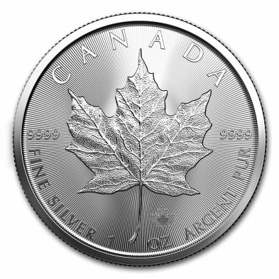 Moneda de Plata 5$ Dollar-Canadá-1 oz.-Maple Leaf-2023