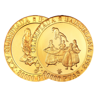 Moneda de oro 80.000 Pesetas-España-Juan Carlos I-Varios Años
