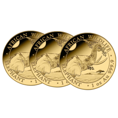 Moneda de Oro 1000 Shillings-Somalia-Varios años