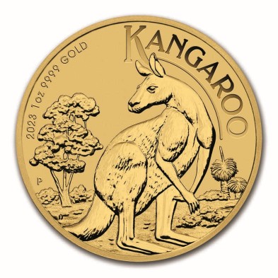 Moneda de Oro 100$ Dollar-Australia-1 oz.-Kangaroo (canguro)-2023