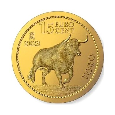 Moneda de Oro 0,15€ Euros España-1/10 oz. Toro-2023