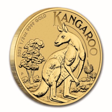 Moneda de Oro 50$ Dollar-Australia-1/2 oz.-Kangaroo (canguro)-2023