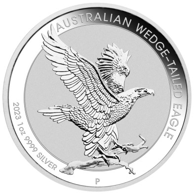 Moneda de plata 1$ Dollar-Australia-1 Oz.-Wedge Tailed Eagle (Aguila Audaz)-2023