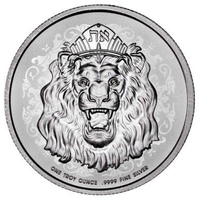 Moneda de Plata 2$ Dollar-Niue-1 Oz.-Roaring Lion-2023
