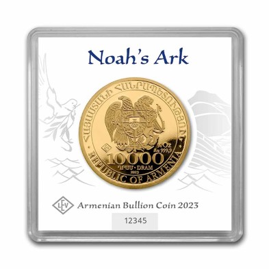 Moneda de Oro 10000֏ Armenia - 1/4 oz. Arca De Noé-2023